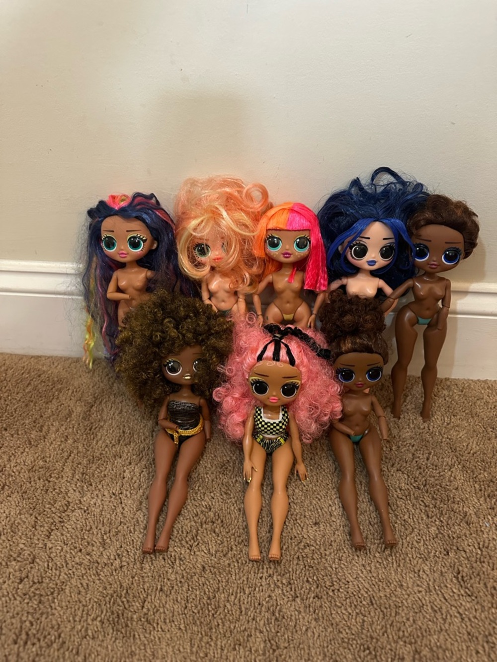 L.O.L. Surprise! O.M.G. Fashion Dolls Lot Of 8 Dolls MGA